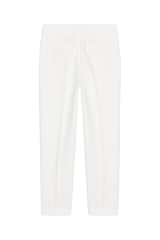 Pantalon slim taille haute - Blanc