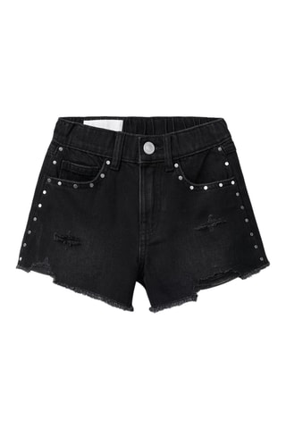 Short en jean - Noir