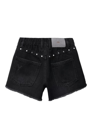 Short en jean - Noir