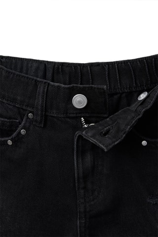 Short en jean - Noir