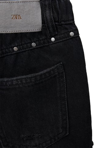 Short en jean - Noir