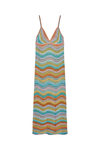 Robe longue - Rose et mauve