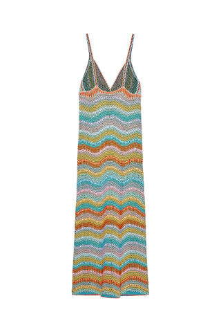 Robe longue - Rose et mauve