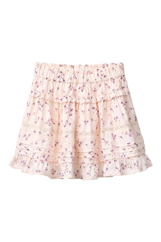 Jupe en broderie anglaise - Beige