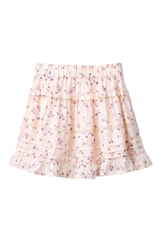 Jupe en broderie anglaise - Beige