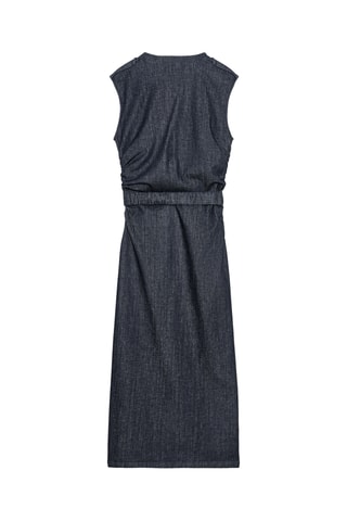 Robe midi en jean - Bleu foncé