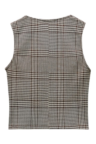Gilet de costume - Noir et beige