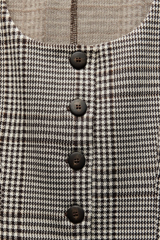 Gilet de costume - Noir et beige