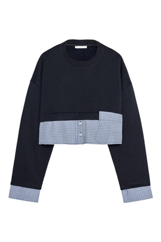 Sweat trompe-l’œil - Noir