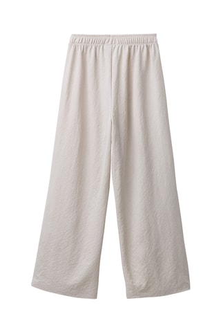 Pantalon wide legs - Gris clair