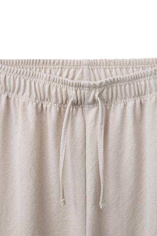 Pantalon wide legs - Gris clair