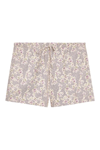 Short - Violet et beige