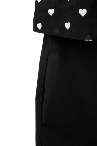 Robe trompe-l’œil - Noir