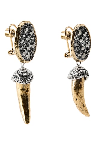 Boucles d’oreilles - Doré et noir