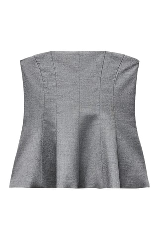 Top bustier - Gris foncé
