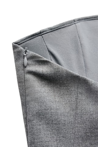 Top bustier - Gris foncé