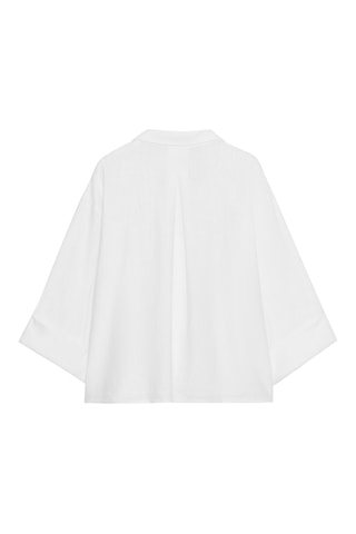 Chemisier en lin - Blanc