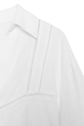 Chemisier en lin - Blanc