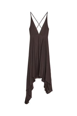 Robe midi - Marron