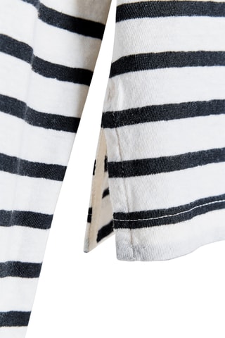 T-shirt en lin - Blanc et noir