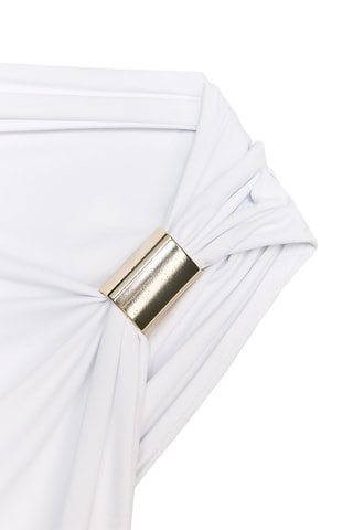 Top drapé - Blanc