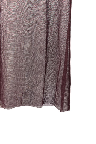 Top en soie - Marron