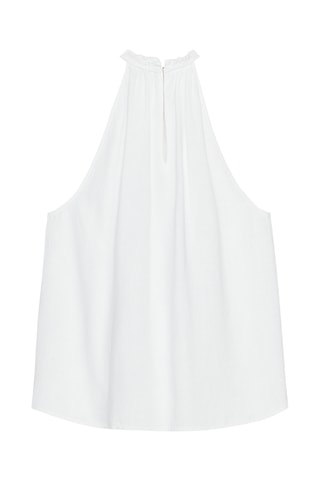 Top en ramie - Blanc
