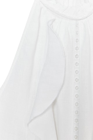 Top en ramie - Blanc