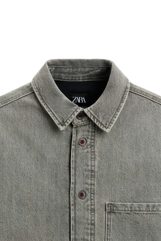 Surchemise en jean - Gris foncé