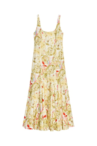 Robe patineuse en lin - Vert