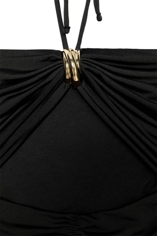 Robe drapée - Noir