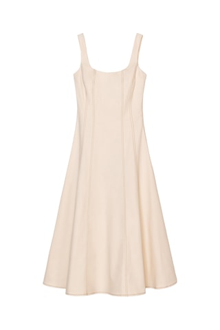 Robe midi - Beige