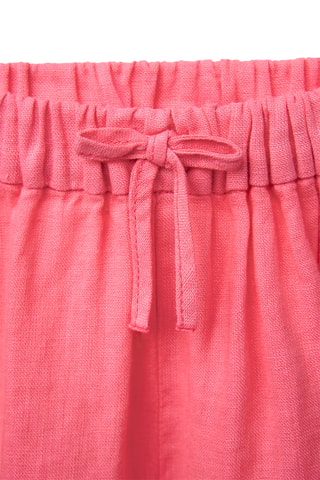 Pantalon en lin - Rose