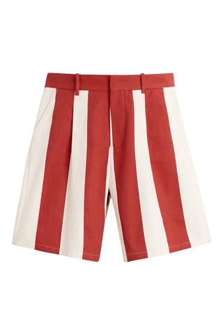 Bermuda - Blanc et rouge