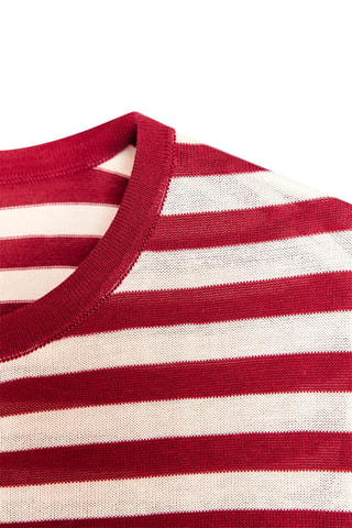 Pull - Blanc et rouge