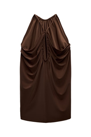 Top drapé - Marron