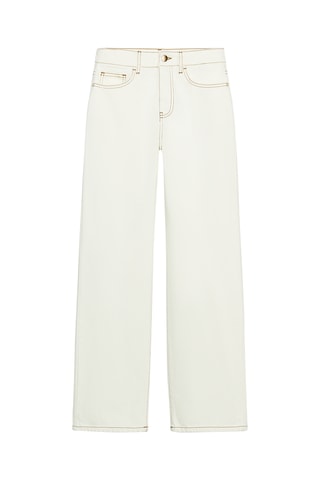 Jean slim taille haute - Blanc