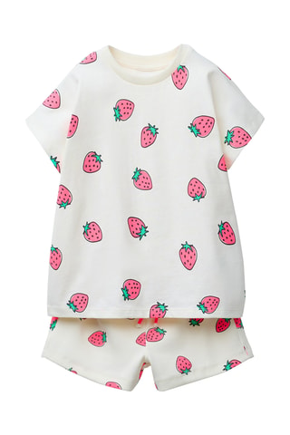 T-shirt et short - Ecru