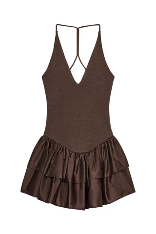 Robe patineuse - Marron