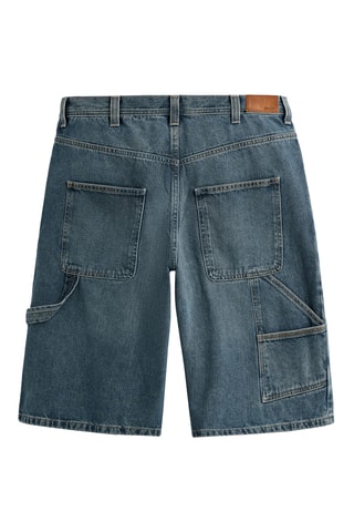 Short en jean - Bleu
