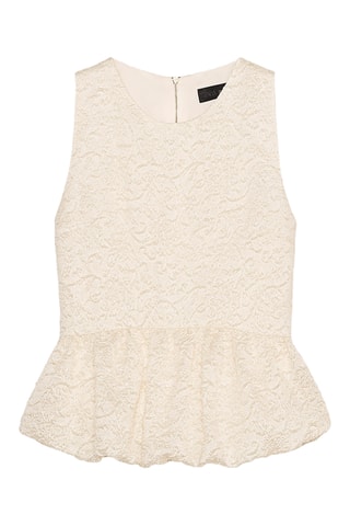 Top en dentelle - Ecru