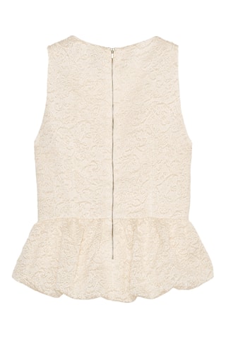 Top en dentelle - Ecru
