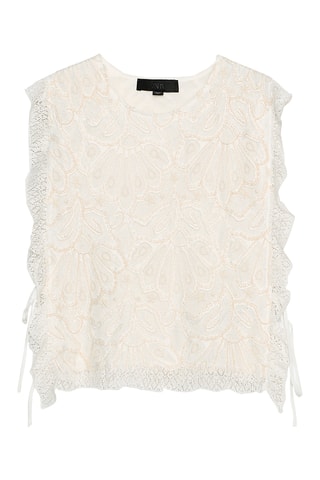 Top en dentelle - Ecru