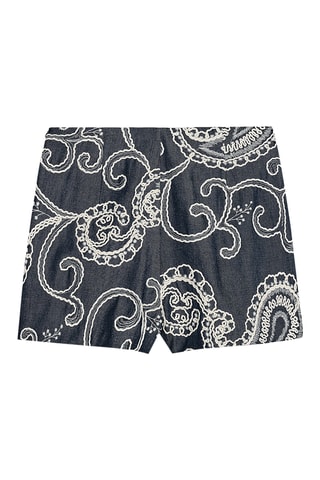 Jupe-short en jean - Bleu marine