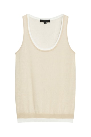 Pull sans manches - Beige