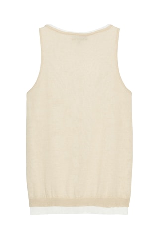 Pull sans manches - Beige