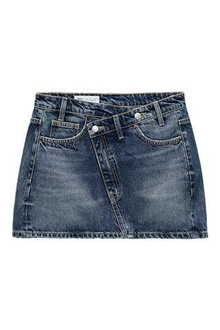 Jupe-short en jean - Bleu