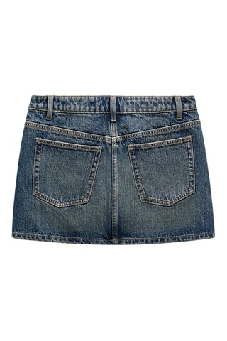 Jupe-short en jean - Bleu