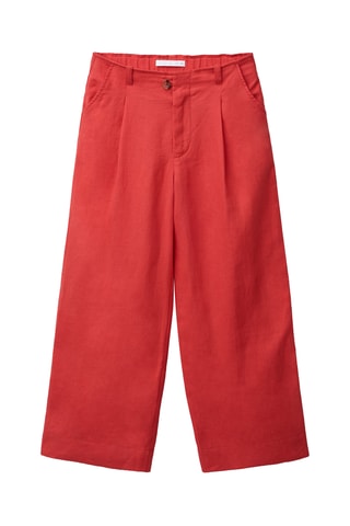 Pantalon en lin - Rouge