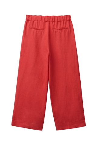Pantalon en lin - Rouge